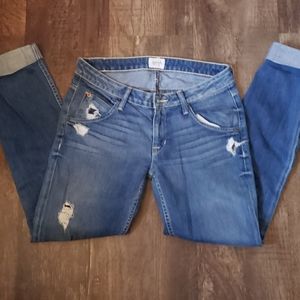 Hudson Triangle flap cuffed capri Jeans size 28